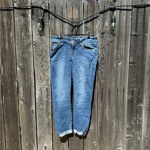 Hudson Light Blue Ankle Length Cropped Skinny Jeans size 28 mid-rise 26” length